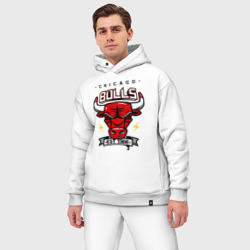 Мужской костюм oversize хлопок Chicago bulls swag - фото 2