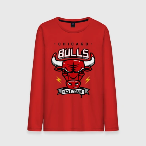 Мужской лонгслив хлопок Chicago bulls swag