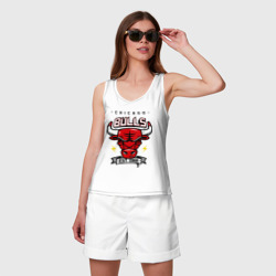 Женская майка хлопок Chicago bulls swag - фото 2