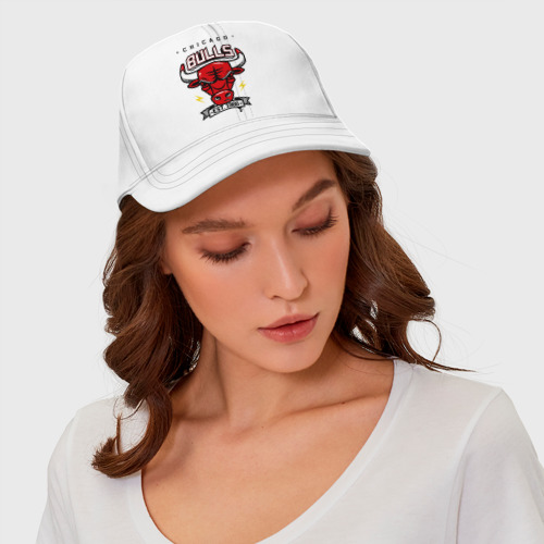 Бейсболка Chicago bulls swag, цвет белый - фото 4