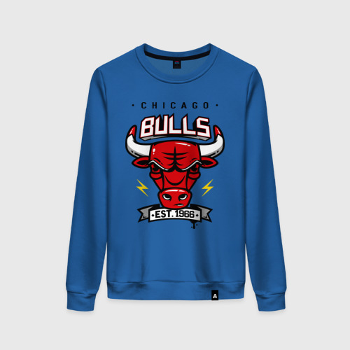 Женский свитшот хлопок Chicago bulls swag, цвет синий