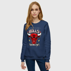 Женский свитшот хлопок Chicago bulls swag - фото 2
