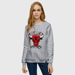 Женский свитшот хлопок Chicago bulls swag - фото 2