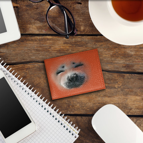 Обложка для студенческого билета Пушистый носик морского котика или Байкальская нерпы, цвет оранжевый - фото 3