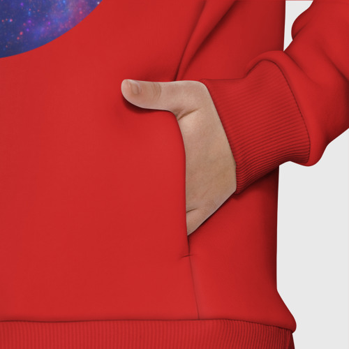 Детский костюм хлопок Oversize Лена просто космос, цвет красный - фото 8