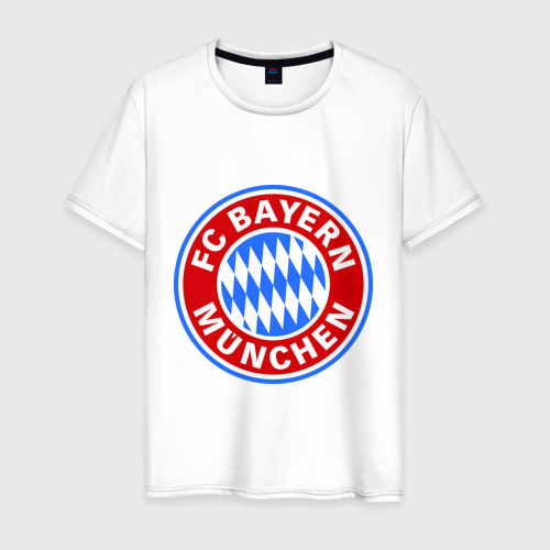 Мужская футболка хлопок Bavaria-Munchen, цвет белый