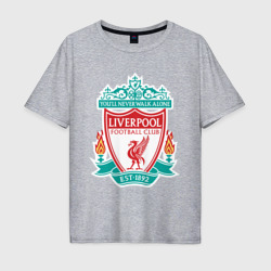 Мужская футболка хлопок Oversize Liverpool logo