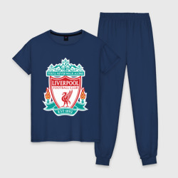 Женская пижама хлопок Liverpool logo