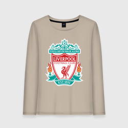 Женский лонгслив хлопок Liverpool logo