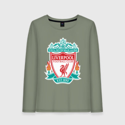 Женский лонгслив хлопок Liverpool logo