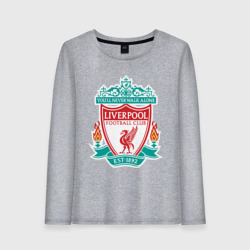 Женский лонгслив хлопок Liverpool logo