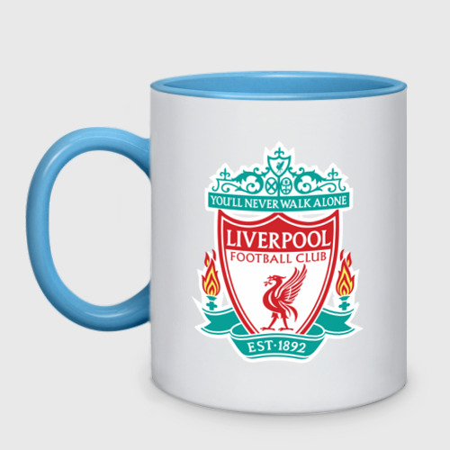 Кружка двухцветная Liverpool logo Фото 01 Кружка двухцветная Liverpool logo Фото 01