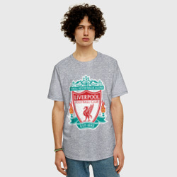 Мужская футболка хлопок Oversize Liverpool logo - фото 2