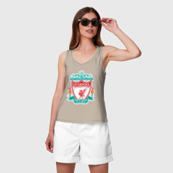 Женская майка хлопок Liverpool logo - фото 2