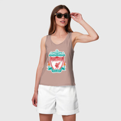 Женская майка хлопок Liverpool logo - фото 2