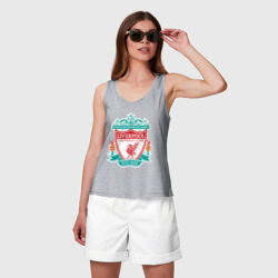 Женская майка хлопок Liverpool logo - фото 2