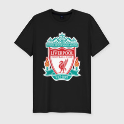 Мужская футболка хлопок Slim Liverpool logo