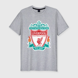 Мужская футболка хлопок Slim Liverpool logo