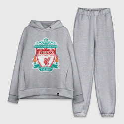 Женский костюм хлопок Oversize Liverpool logo