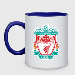 Кружка двухцветная Liverpool logo