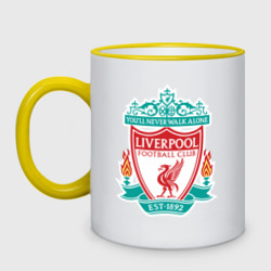 Кружка двухцветная Liverpool logo