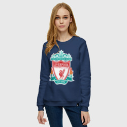 Женский свитшот хлопок Liverpool logo - фото 2