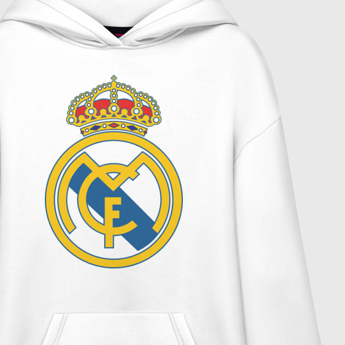 Худи SuperOversize хлопок Real Madrid, цвет белый - фото 3