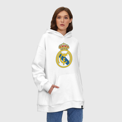 Худи SuperOversize хлопок Real Madrid, цвет белый - фото 4