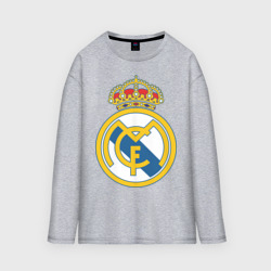 Мужской лонгслив oversize хлопок Real Madrid