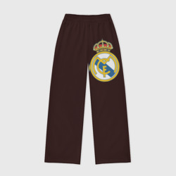 Женские брюки oversize без начеса хлопок Real Madrid