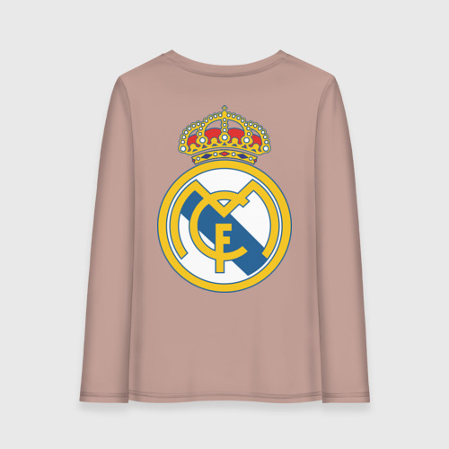 Женский лонгслив хлопок Real Madrid, цвет пыльно-розовый - фото 2