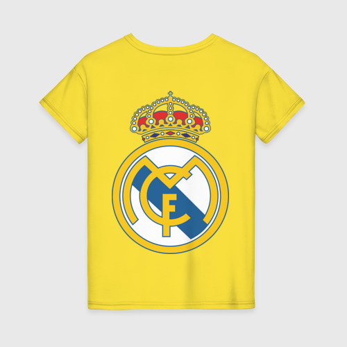 Женская футболка хлопок Real Madrid, цвет желтый - фото 2