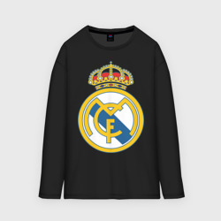 Женский лонгслив oversize хлопок Real Madrid