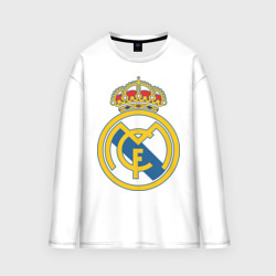 Женский лонгслив oversize хлопок Real Madrid