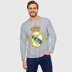 Мужской лонгслив oversize хлопок Real Madrid - фото 2