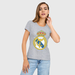 Женская футболка хлопок Slim Real Madrid - фото 2