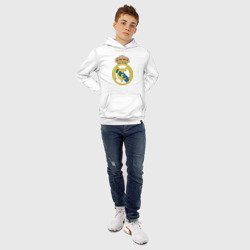 Толстовка с принтом Real Madrid для ребенка, вид на модели спереди №6. Цвет основы: белый