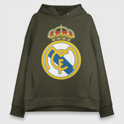 Женское худи Oversize хлопок Real Madrid