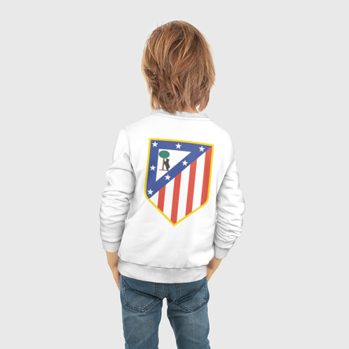 Детский свитшот хлопок Атлетико Мадрид, цвет белый - фото 6