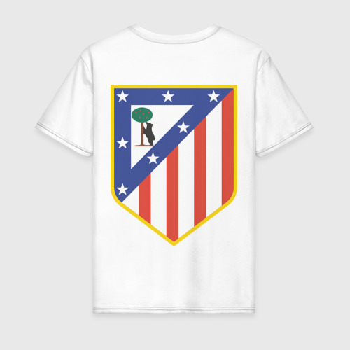 Мужская футболка хлопок Атлетико Мадрид, цвет белый - фото 2