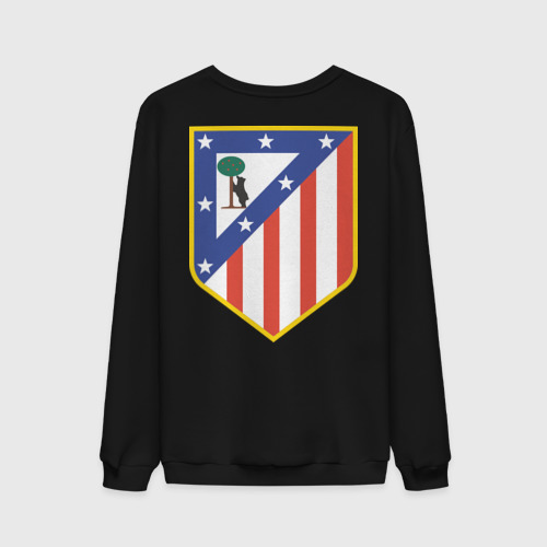 Мужской свитшот хлопок Атлетико Мадрид, цвет черный - фото 2