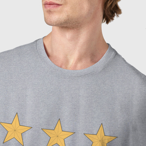 Мужская футболка хлопок Манчестер Сити, цвет меланж - фото 6