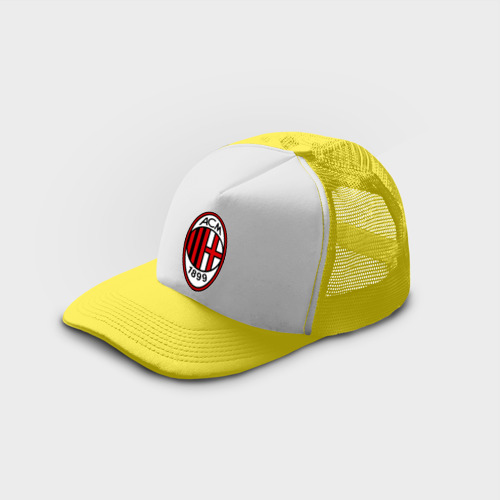 Кепка тракер с сеткой ФК Милан, цвет желтый - фото 3