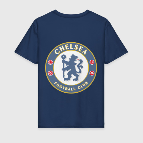 Мужская футболка хлопок Челси, цвет темно-синий - фото 2