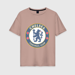 Женская футболка хлопок Oversize Челси