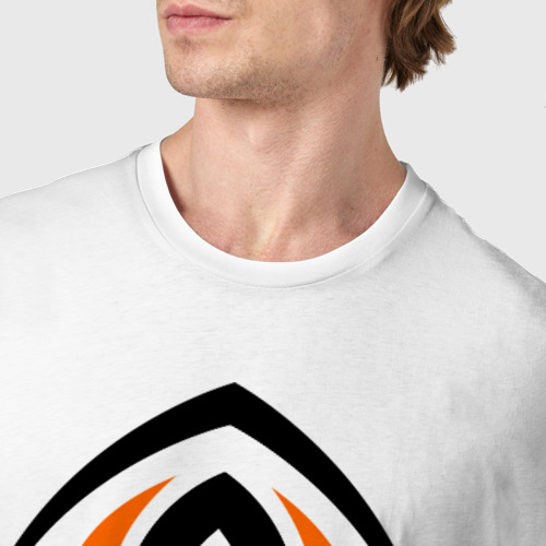 Мужская футболка хлопок Фк Шахтёр, цвет белый - фото 6