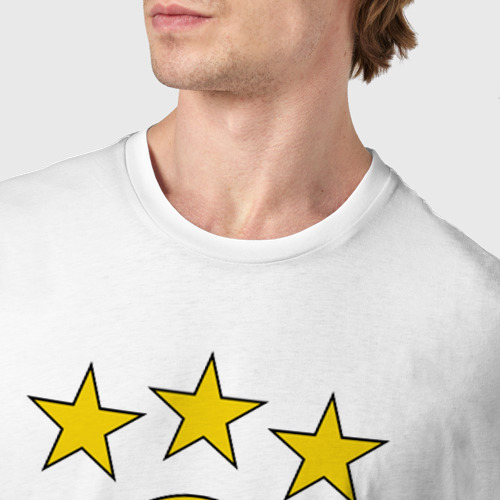 Мужская футболка хлопок Ювентус, цвет белый - фото 6
