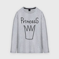 Мужской лонгслив oversize хлопок Princess picture