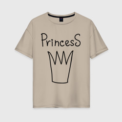 Женская футболка хлопок Oversize Princess picture