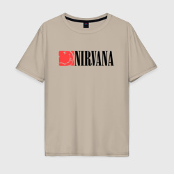 Мужская футболка хлопок Oversize Nirvana Smile